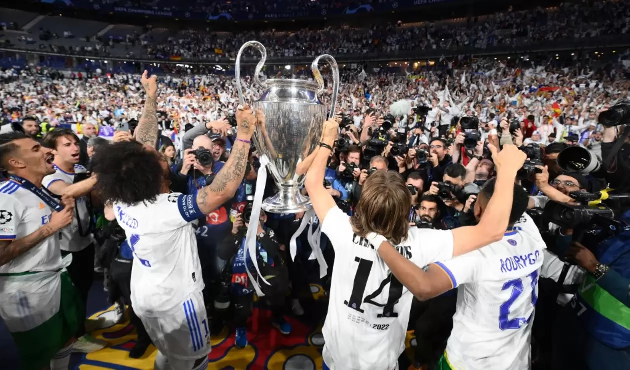 Real Madrid celebra el título de la Champions 2022