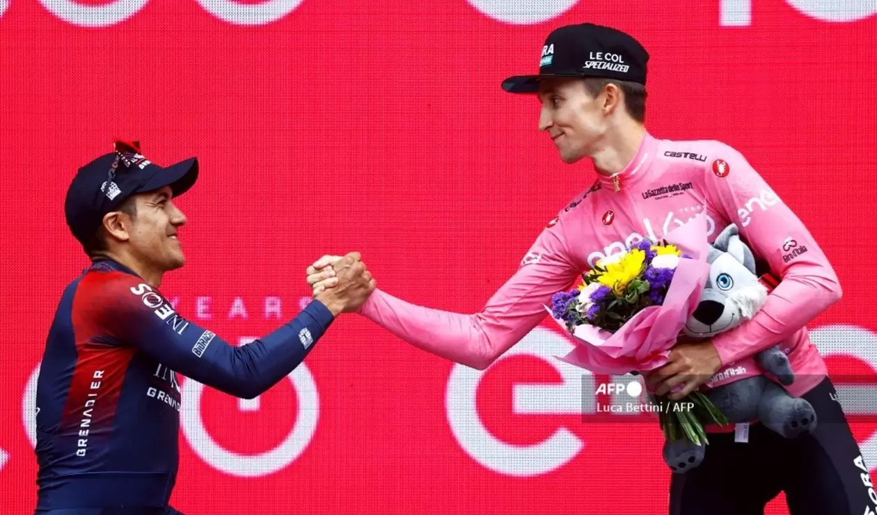 Jai Hindley y Richard Carapaz - Giro de Italia 2022
