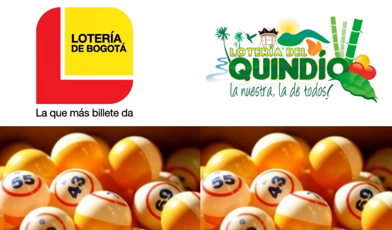 Resultados Loterías de Bogotá y Quindío 13 de octubre.