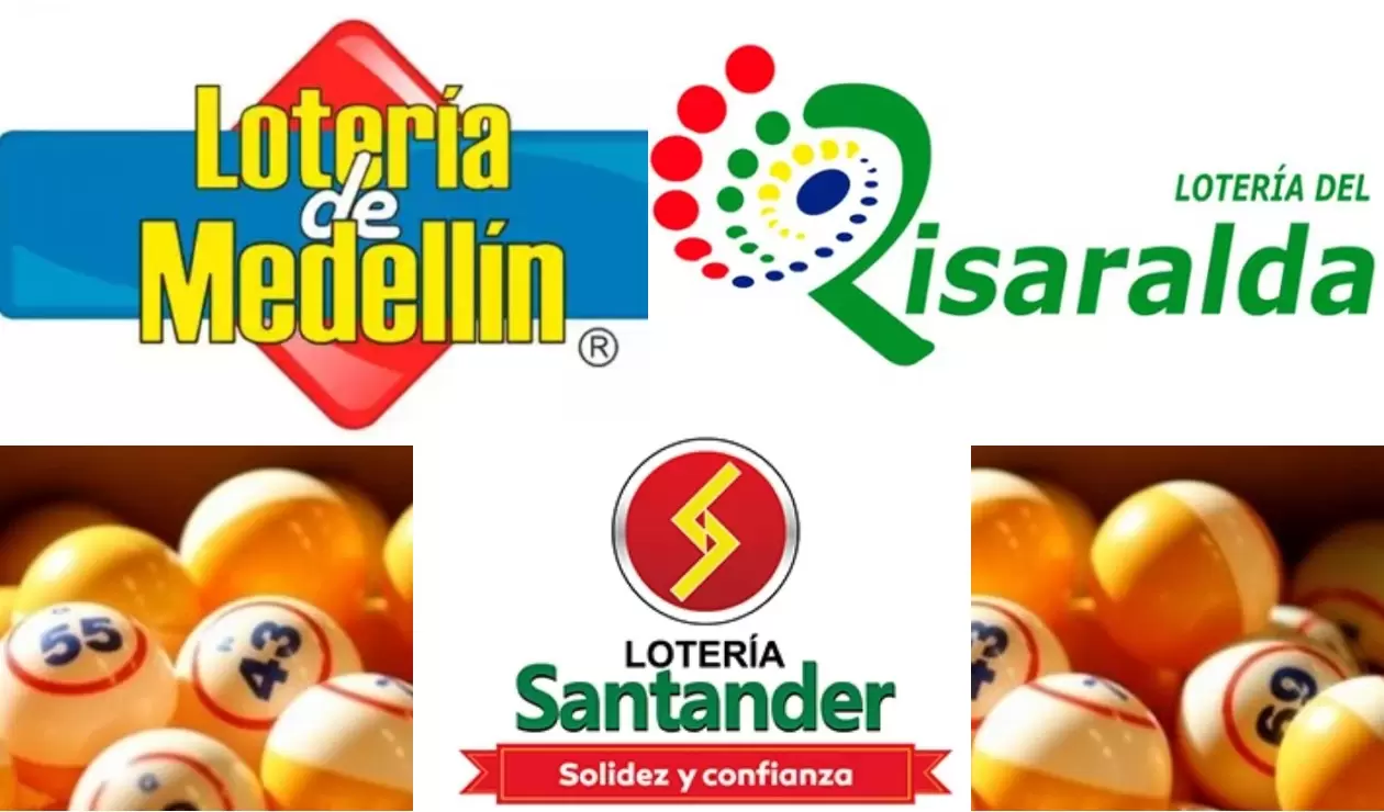 Resultados de la Lotería de Medellín, Risaralda y Santander
