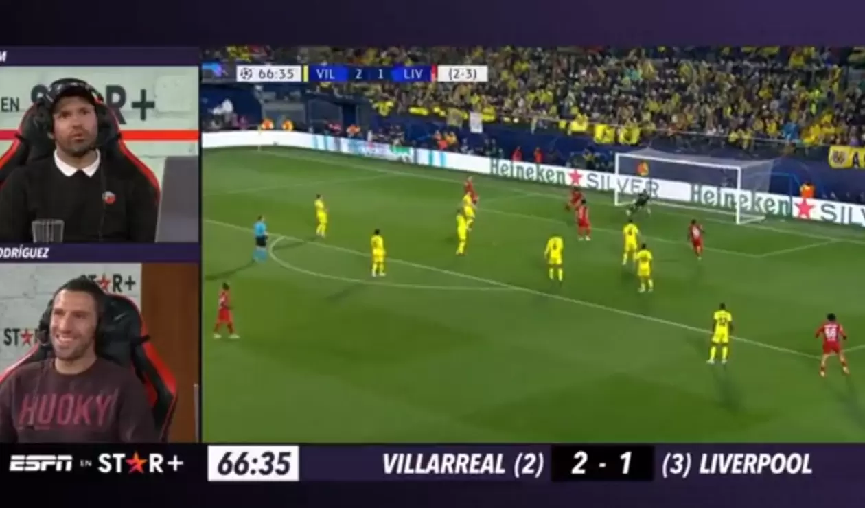 Reacción de Kun Agüero por el gol de Luis Díaz