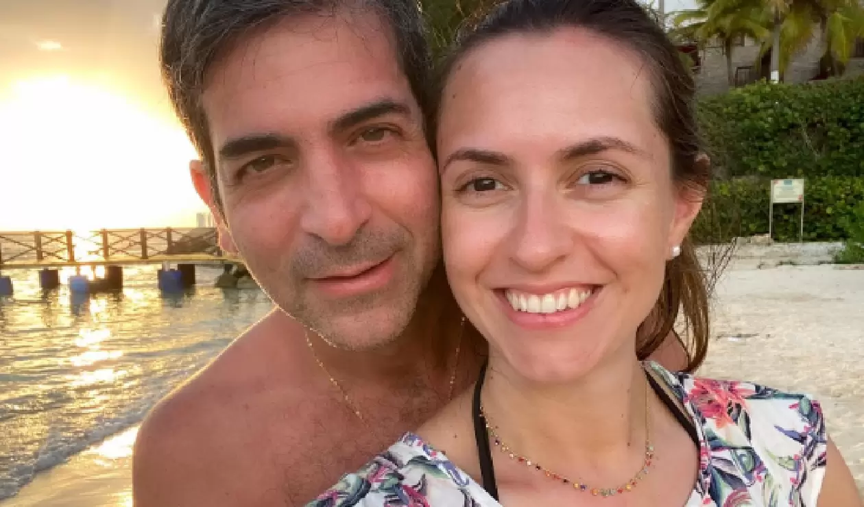 Marcelo Pecci y su esposa Claudia Aguilera