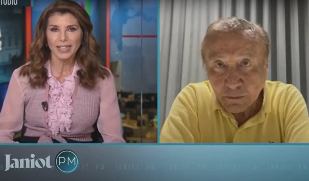 Rodolfo Hernández con Angela Patricia Janiot