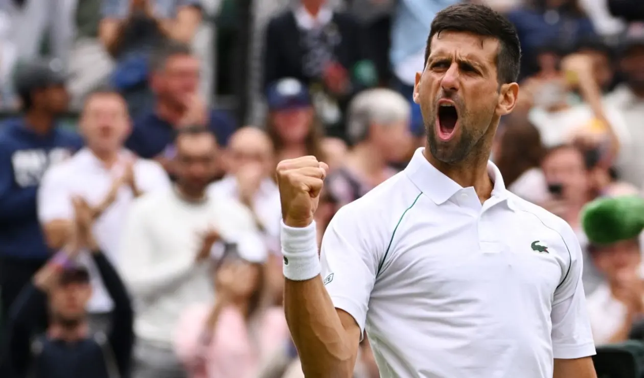 Djokovic en el Abierto de Wimbledon