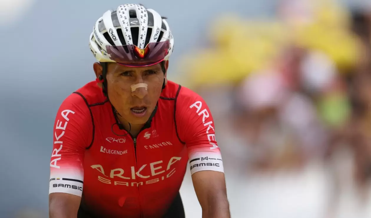 Nairo Quintana en la etapa 16 del Tour de Francia 2022