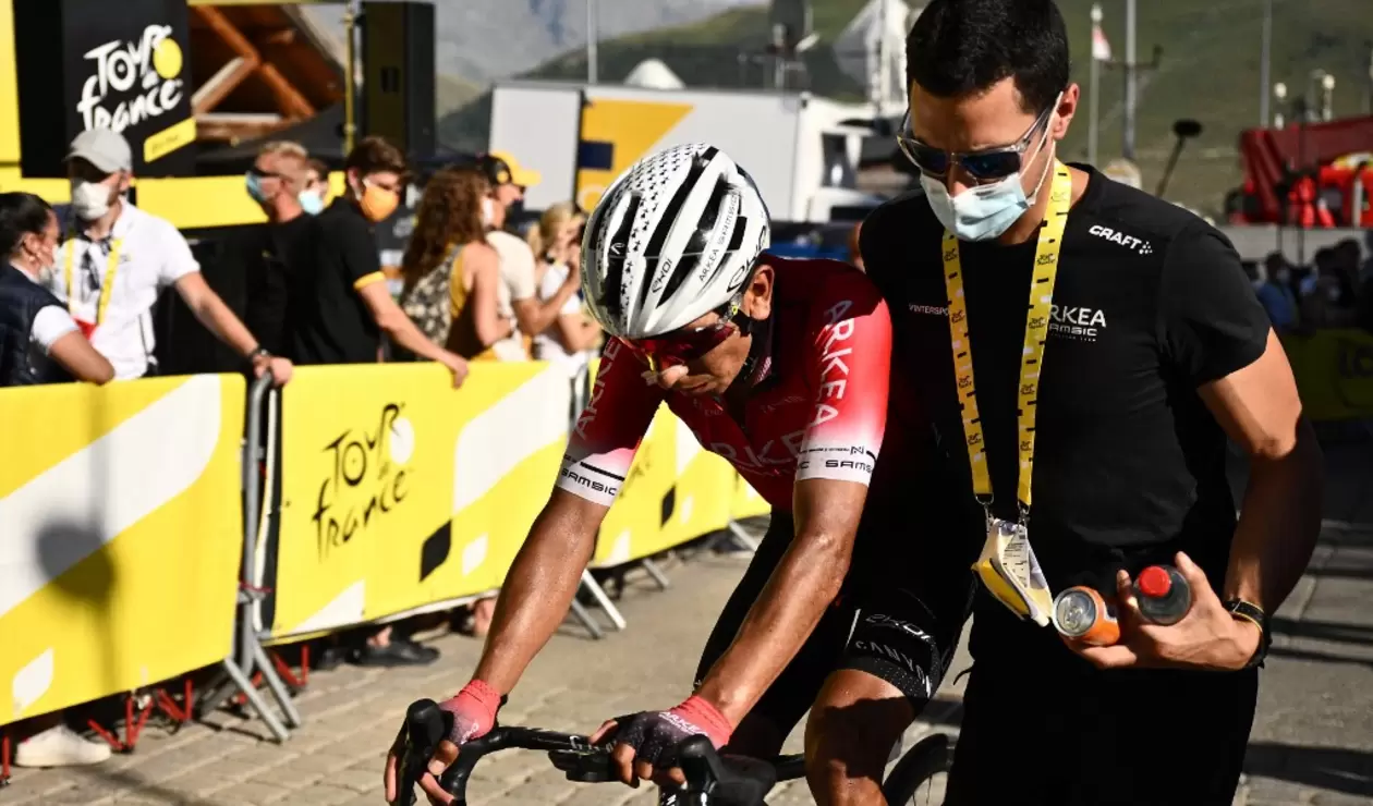 Nairo Quintana tras la etapa 12 del Tour de Francia