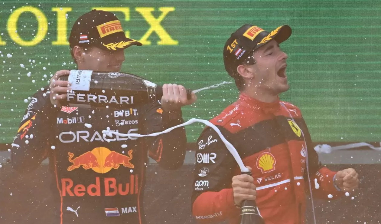 Carlos Sainz y Max Verstappen en el Gran Premio de Austria.