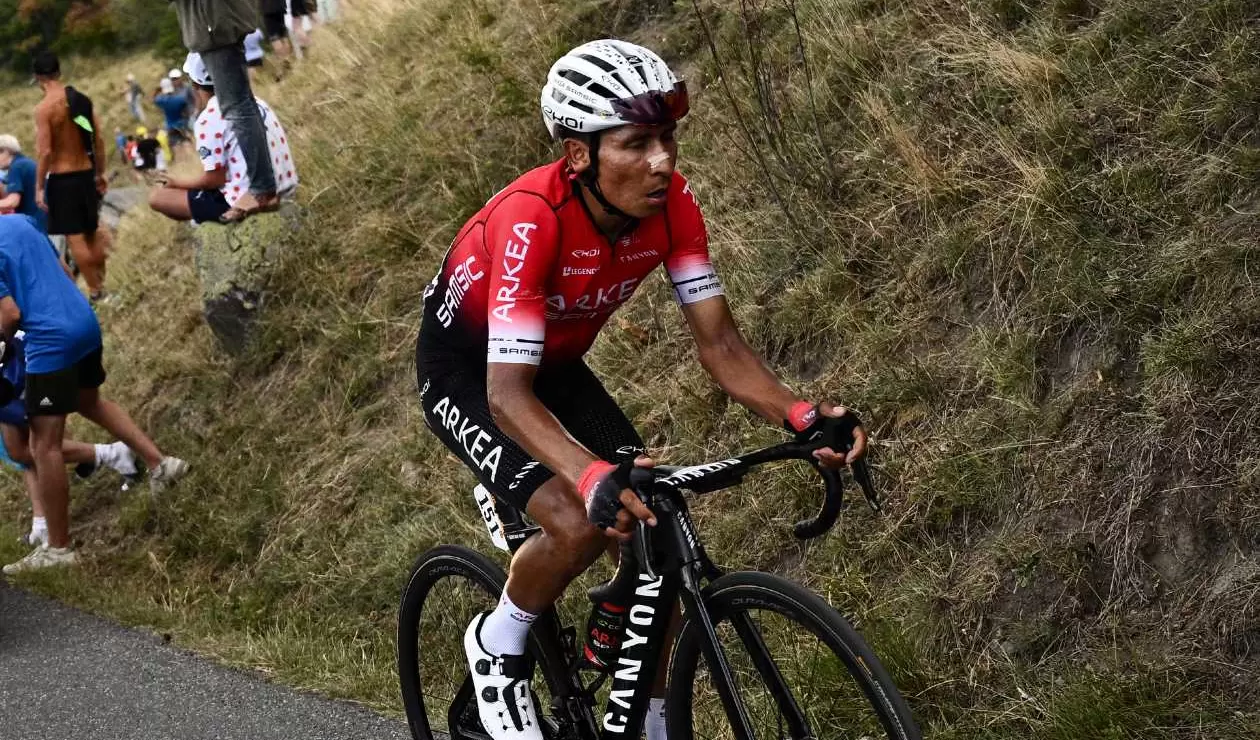 Nairo Quintana en el Arkea durante el Tour de Francia