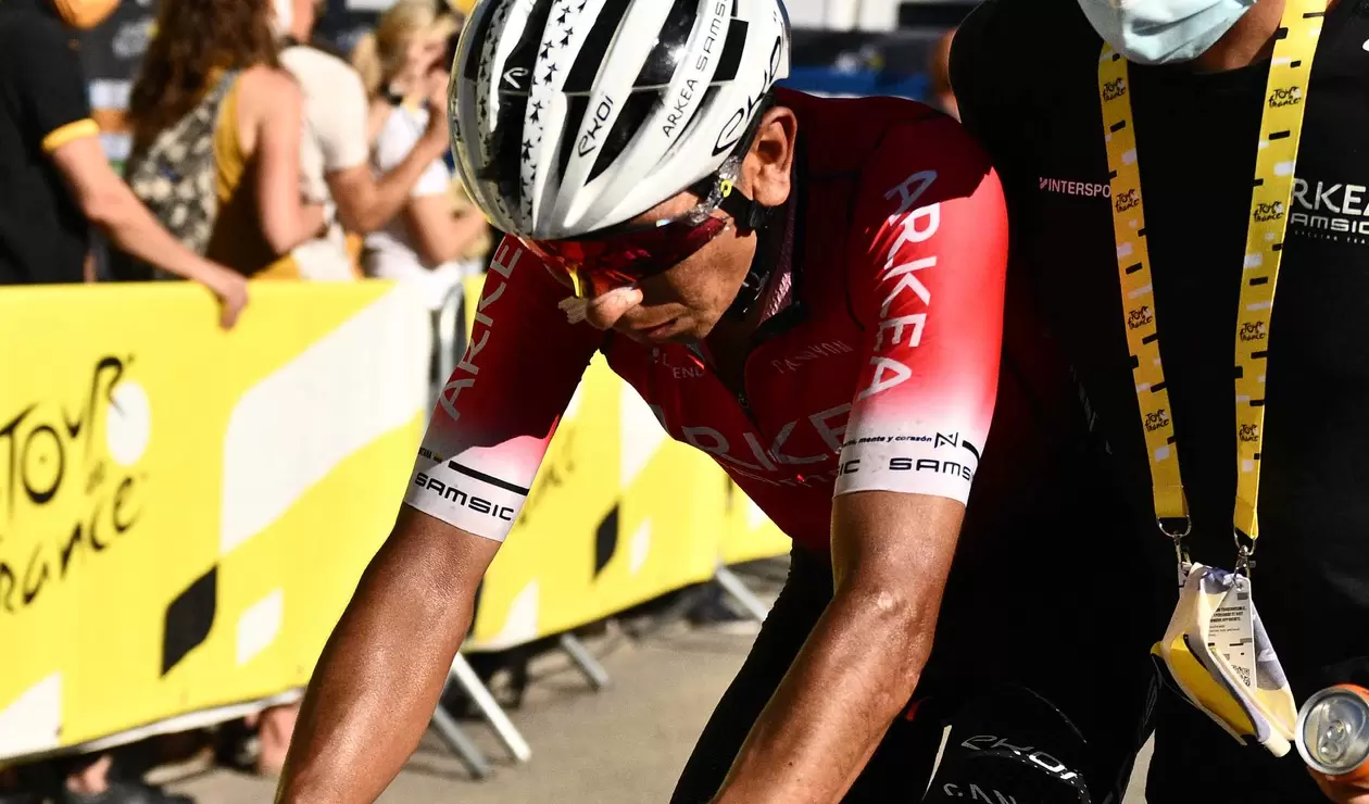 Nairo Quintana con el Arkea en una etapa del pasado Tour de Francia