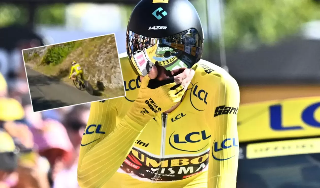 Jonas Vingegaard en la penúltima etapa del Tour de Francia 2022