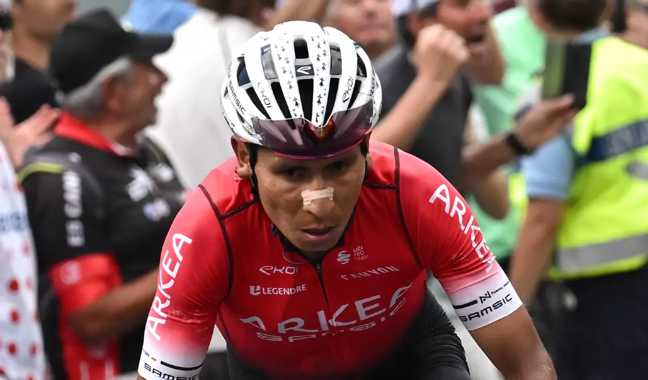 Nairo Quintana en la undécima etapa del Tour de Francia 2022