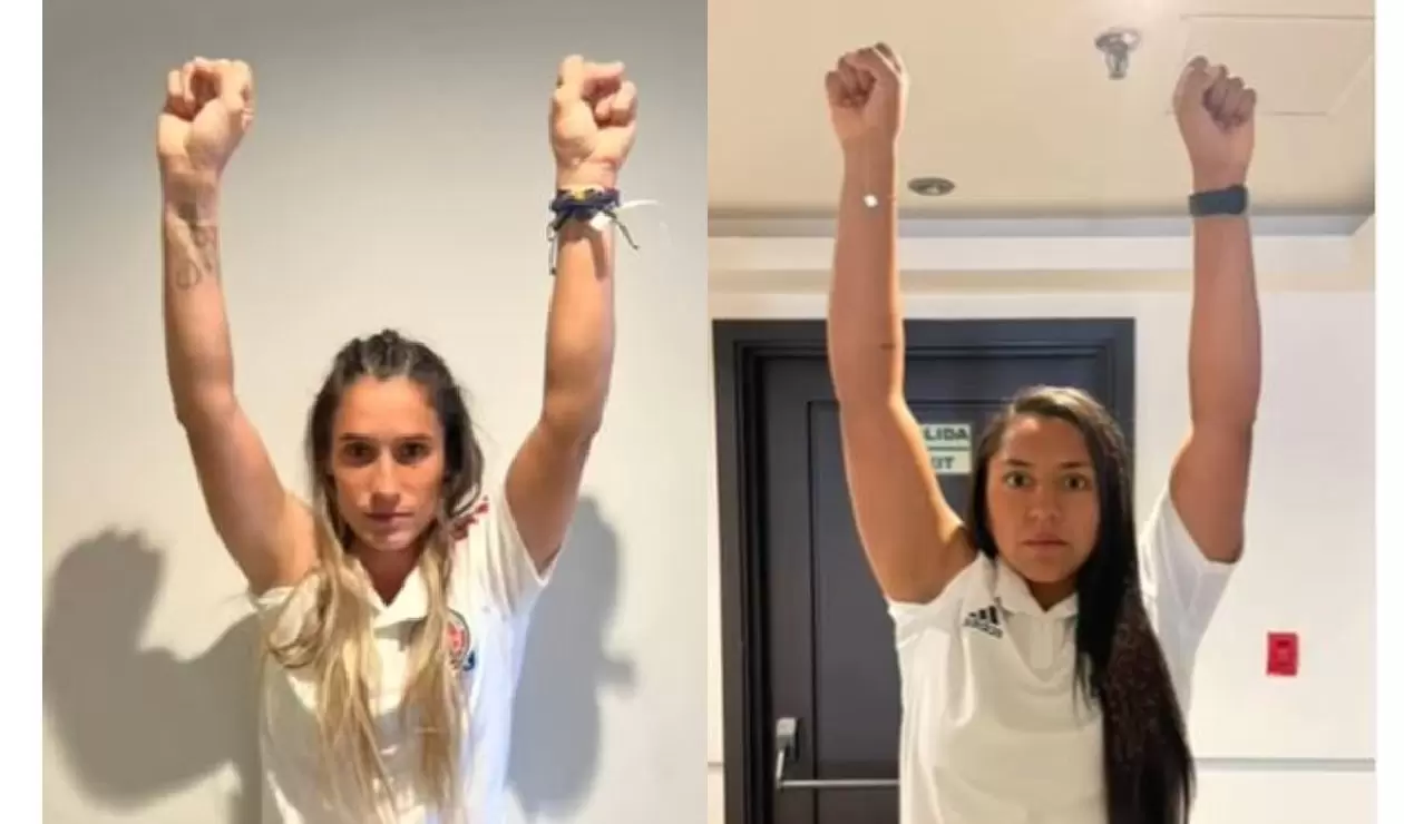 Protesta Selección Colombia femenina