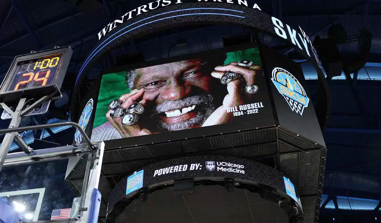 La NBA retirará el número 6 en homenaje a Bill Russell