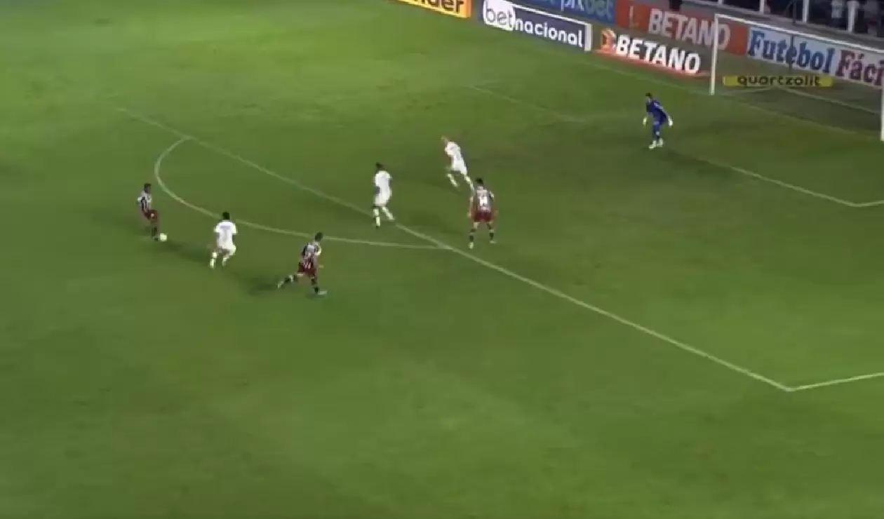 Gol de Jhon Arias en Fluminense vs Santos