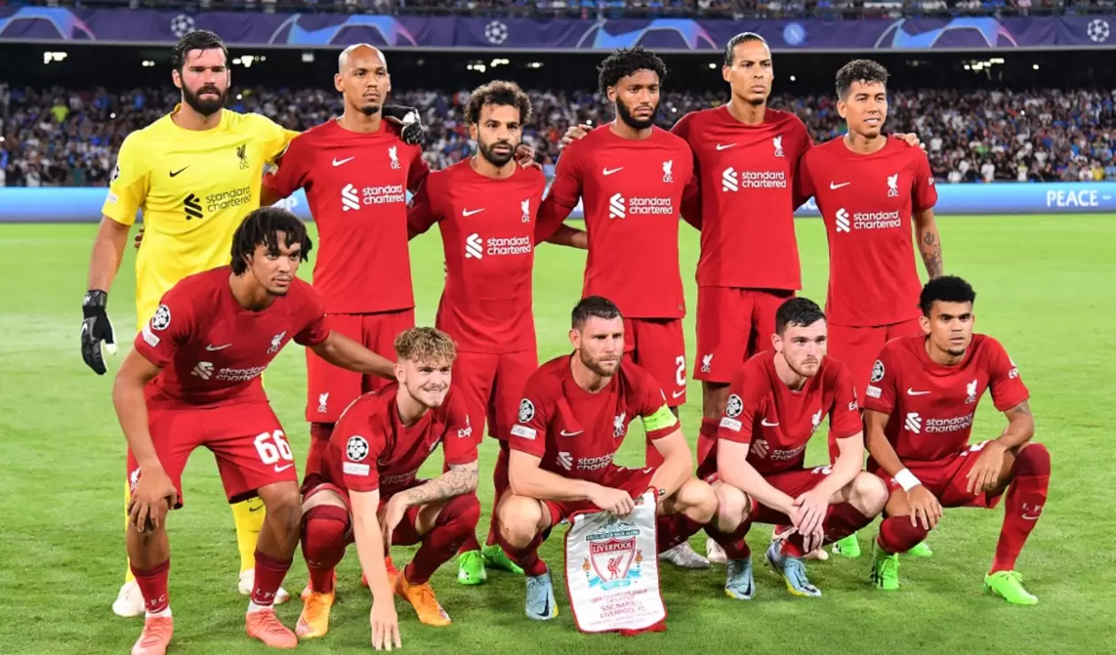 Liverpool ante Napoli en la primera fecha de la Champions