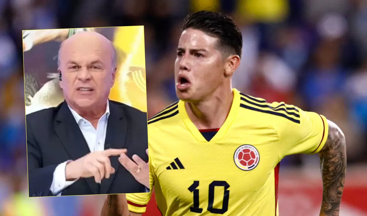 Mensaje Carlos Antonio Vélez a James Rodríguez tras debut de Néstor Lorenzo en la selección Colombia