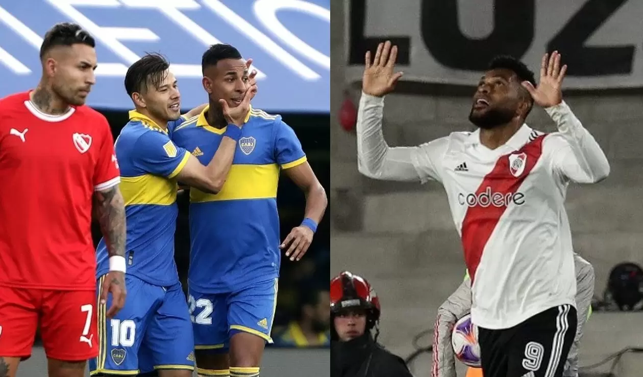 River con Miguel Ángel Borja y Boca Juniors con Sebastián Villa