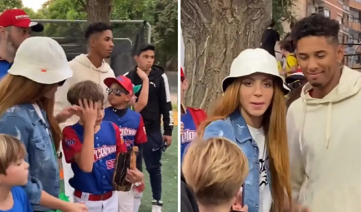 Shakira en un partido de béisbol tras separarse de Piqué