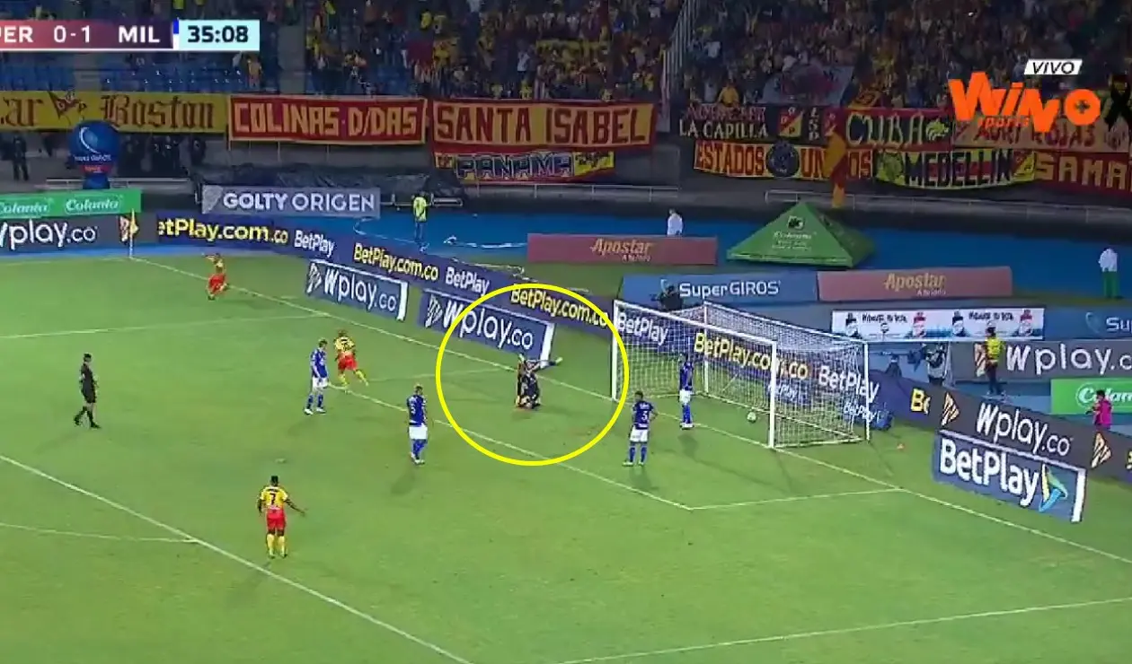 Autogol de Millonarios en partido vs Pereira