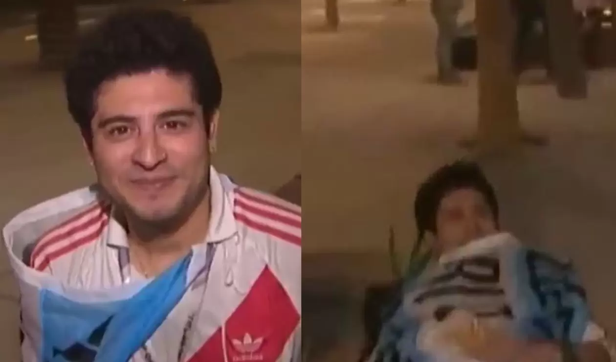 El argentino que duerme en las calles de Qatar para ver a la Scaloneta
