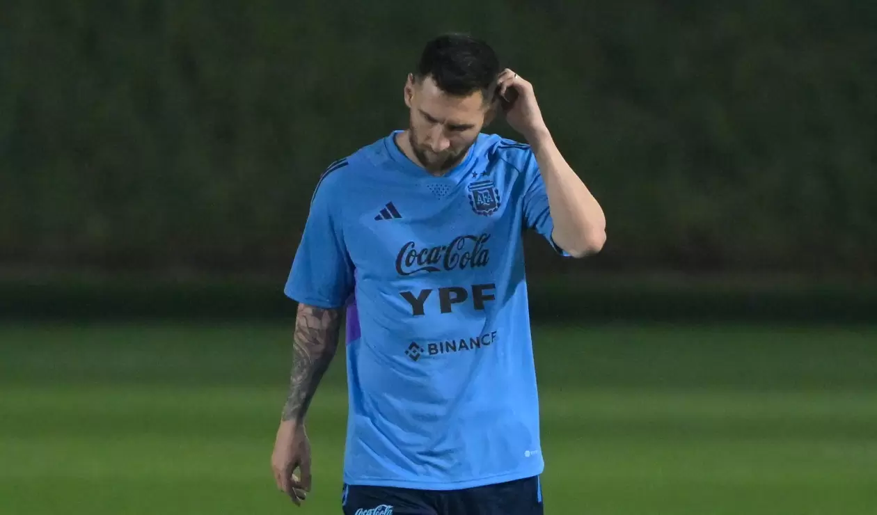 Entrenamiento de Messi con Argentina