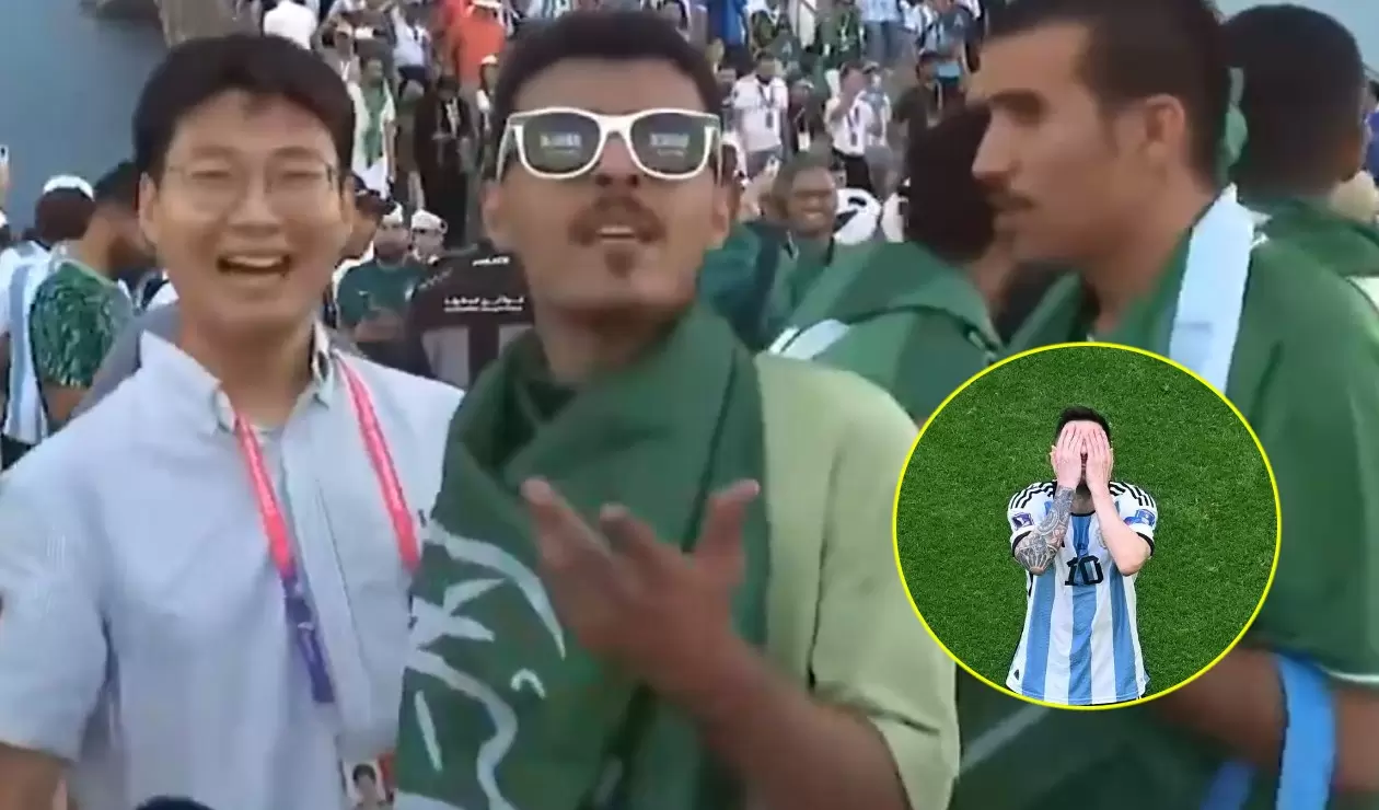 Hinchas de Arabia Saudita se burlan de la Selección de Argentina
