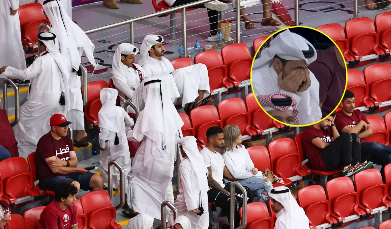 Hinchas de Qatar se van del estadio por estar perdiendo con Ecuador