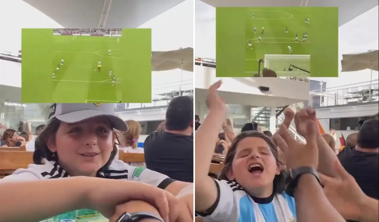 Le emoción de un niño ciego al oír el gol de Messi ante México