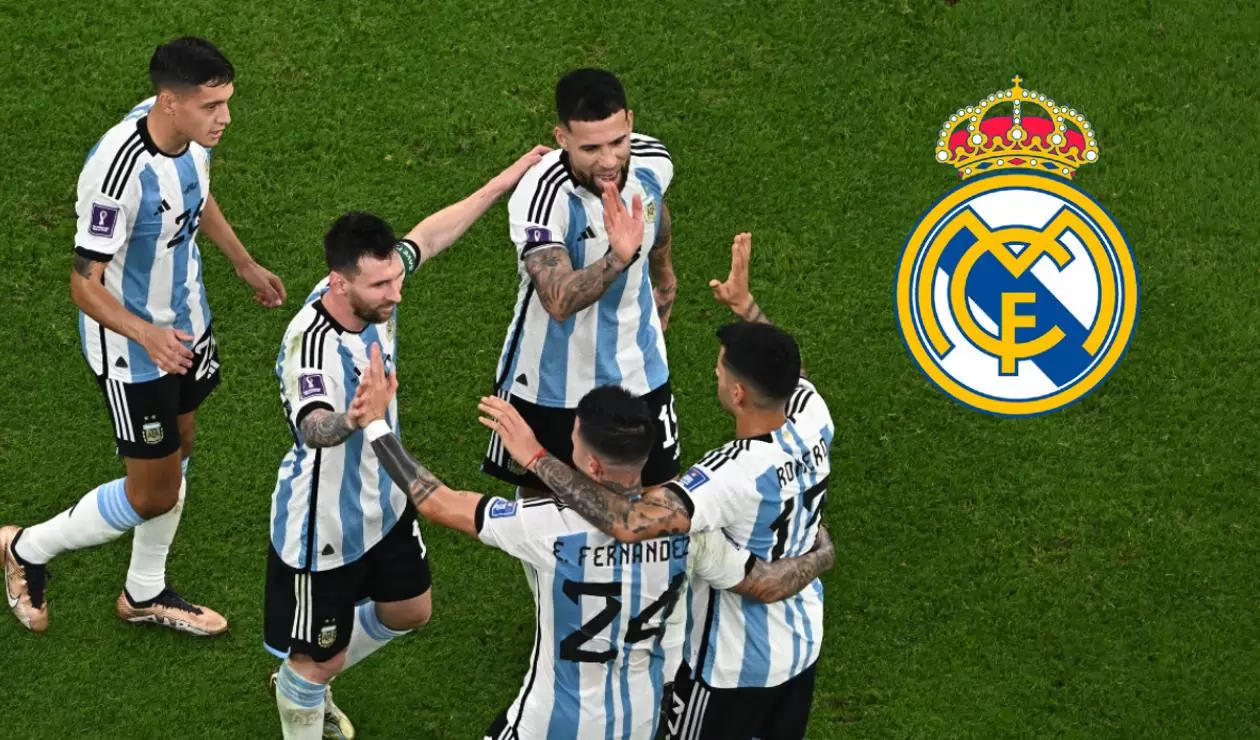 Selección de Argentina en el Mundial y Real Madrid