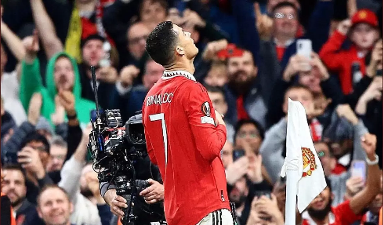 Cristiano Ronaldo con su nueva celebración