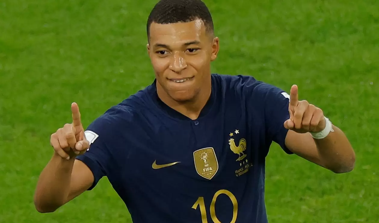 Francia clasificó a cuartos de final del Mundial Qatar 2022 con dos goles de Mbappé