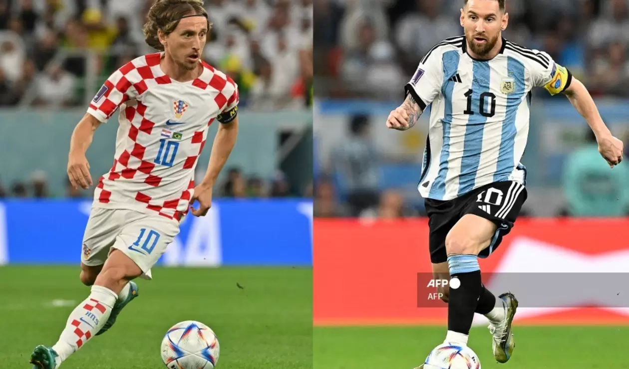 Lionel Messi y Luka Modric - Mundial Qatar 2022