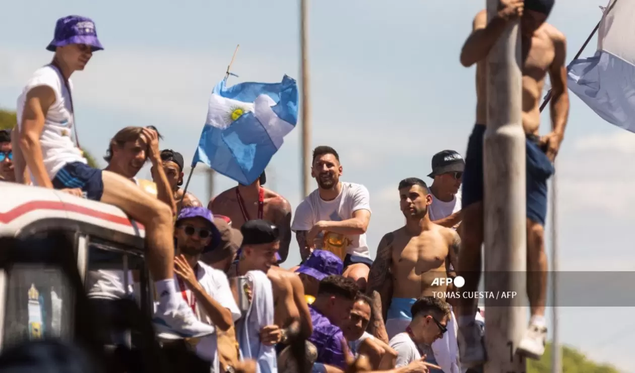 Caravana de la Selección Argentina en Buenos Aires