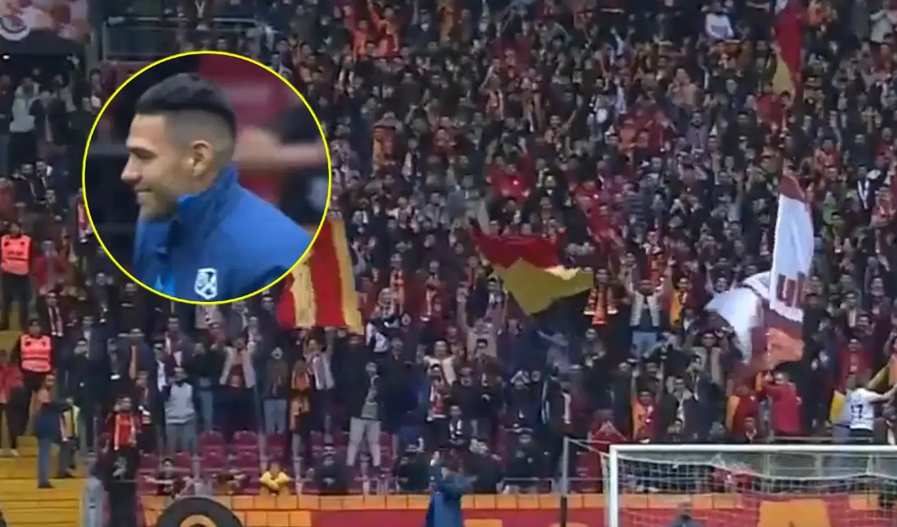 Falcao homenajeado por hinchas del Galatasaray