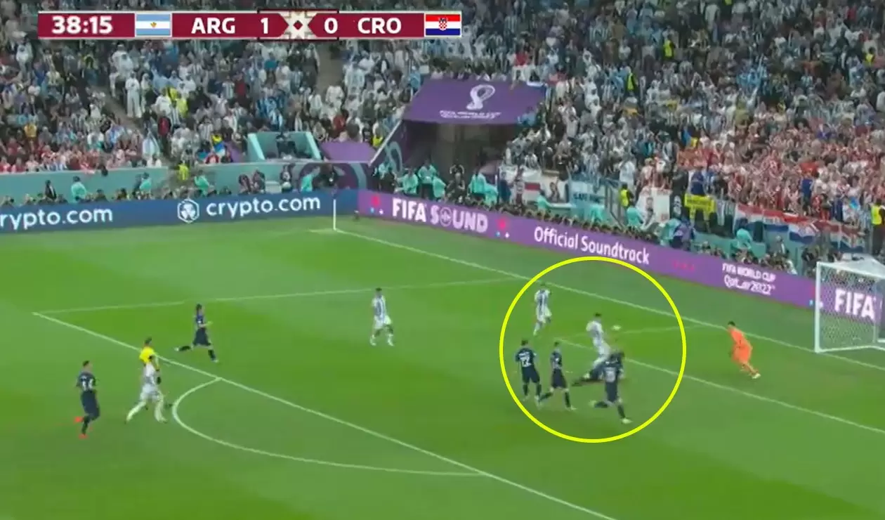 Gol de Julián Álvarez, Argentina vs Croacia