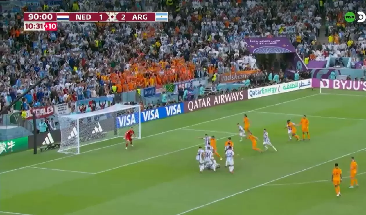 Golazo de Países Bajos ante Argentina en el Mundial Qatar 2022