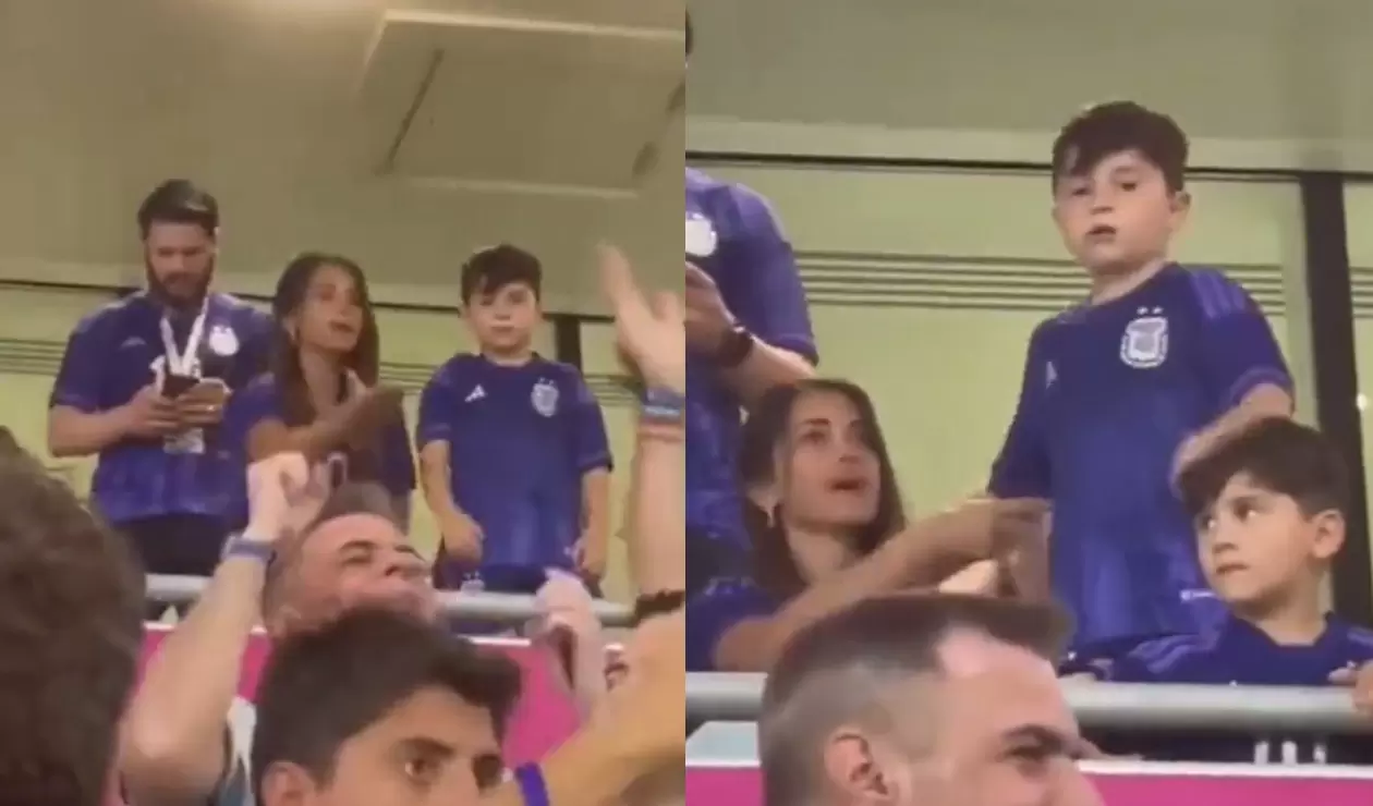 Hijo de Messi hace pataleta en el estadio