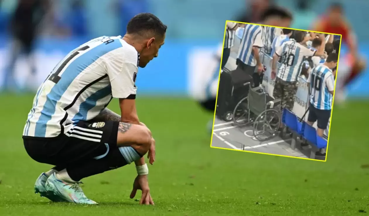 Hinchas de Argentina en silla de ruedas, Mundial Qatar 2022