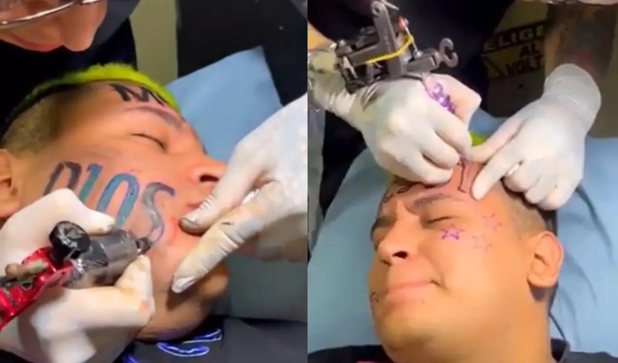 Argentina HOY: video, aficionado se tatúa en la cara a Messi