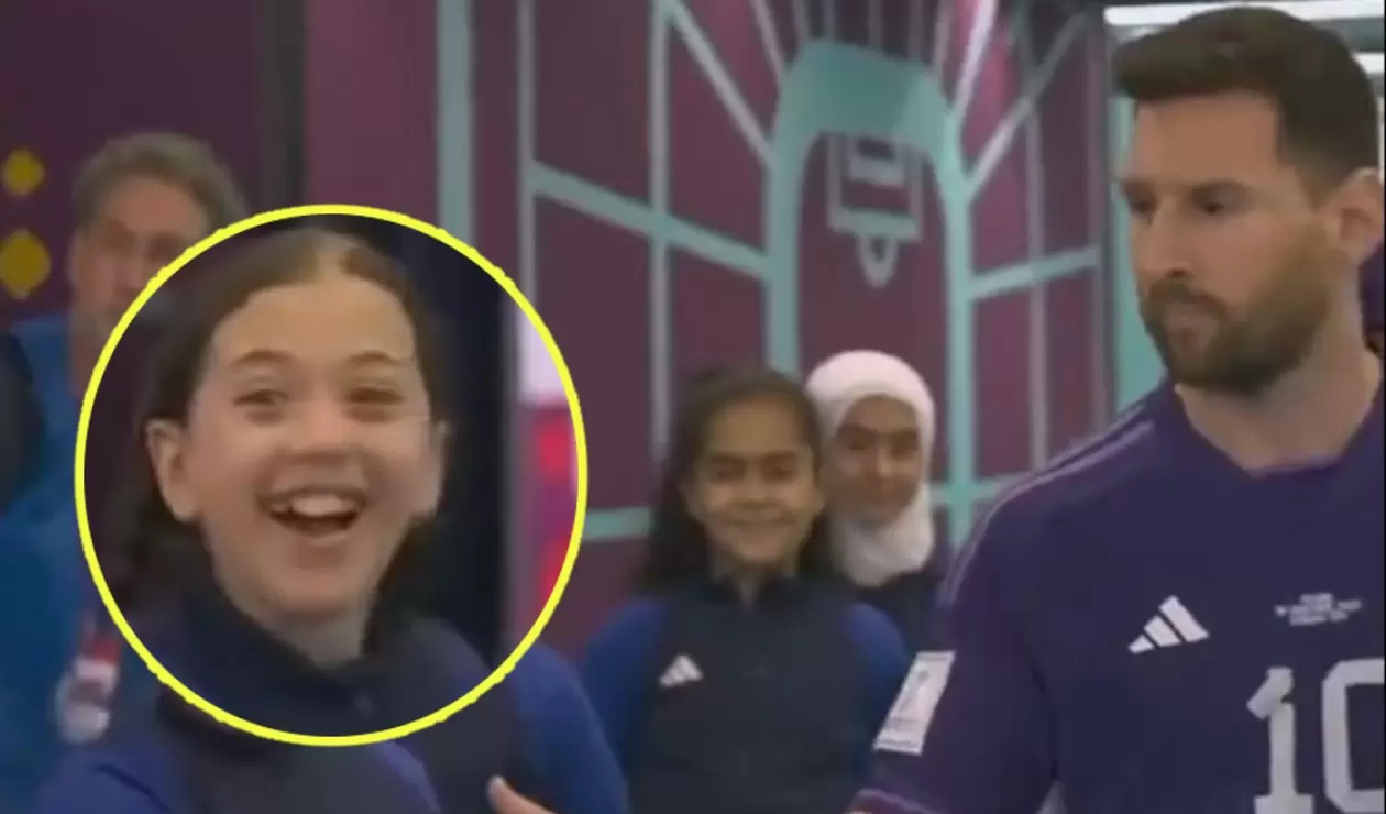 La reacción de los niños al conocer a Messi en Qatar 2022