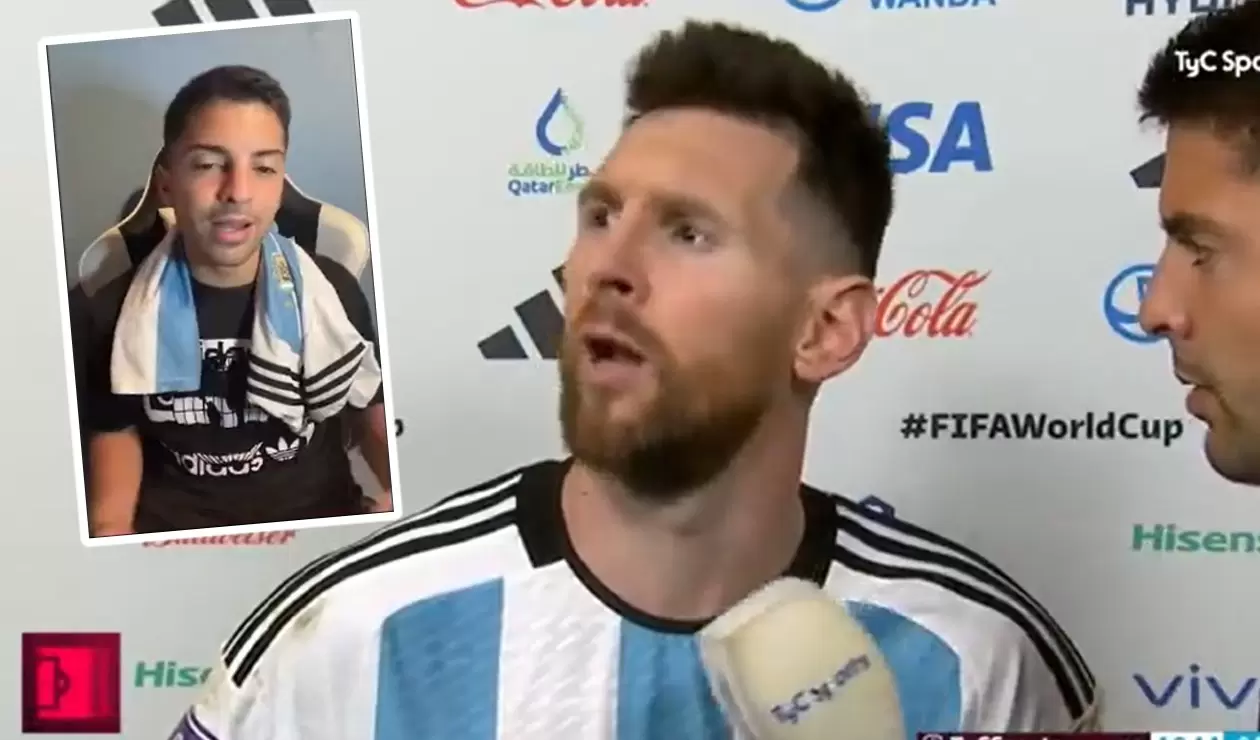 Lionel Messi y Gastón Edul