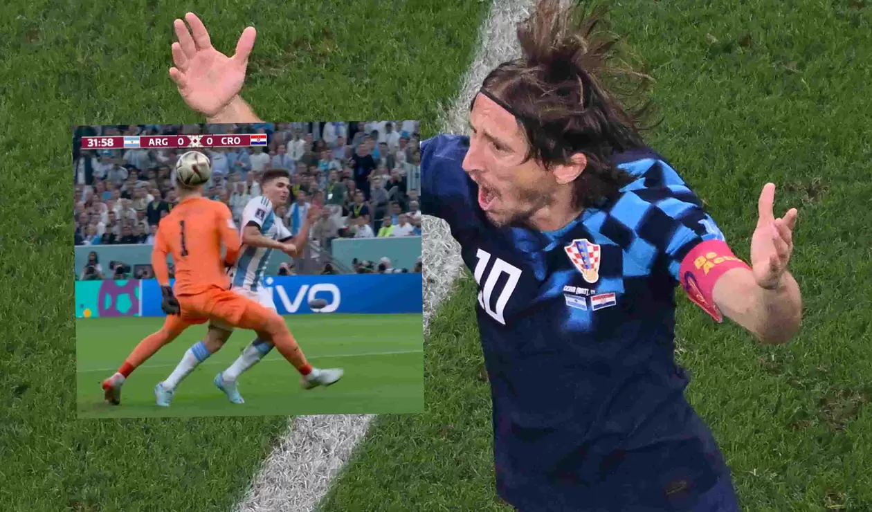 Modric molesto por el penal a Argentina ante Croacia