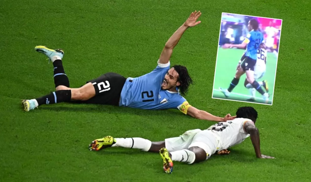 Video del penalti contra Cavani en Uruguay vs Ghana