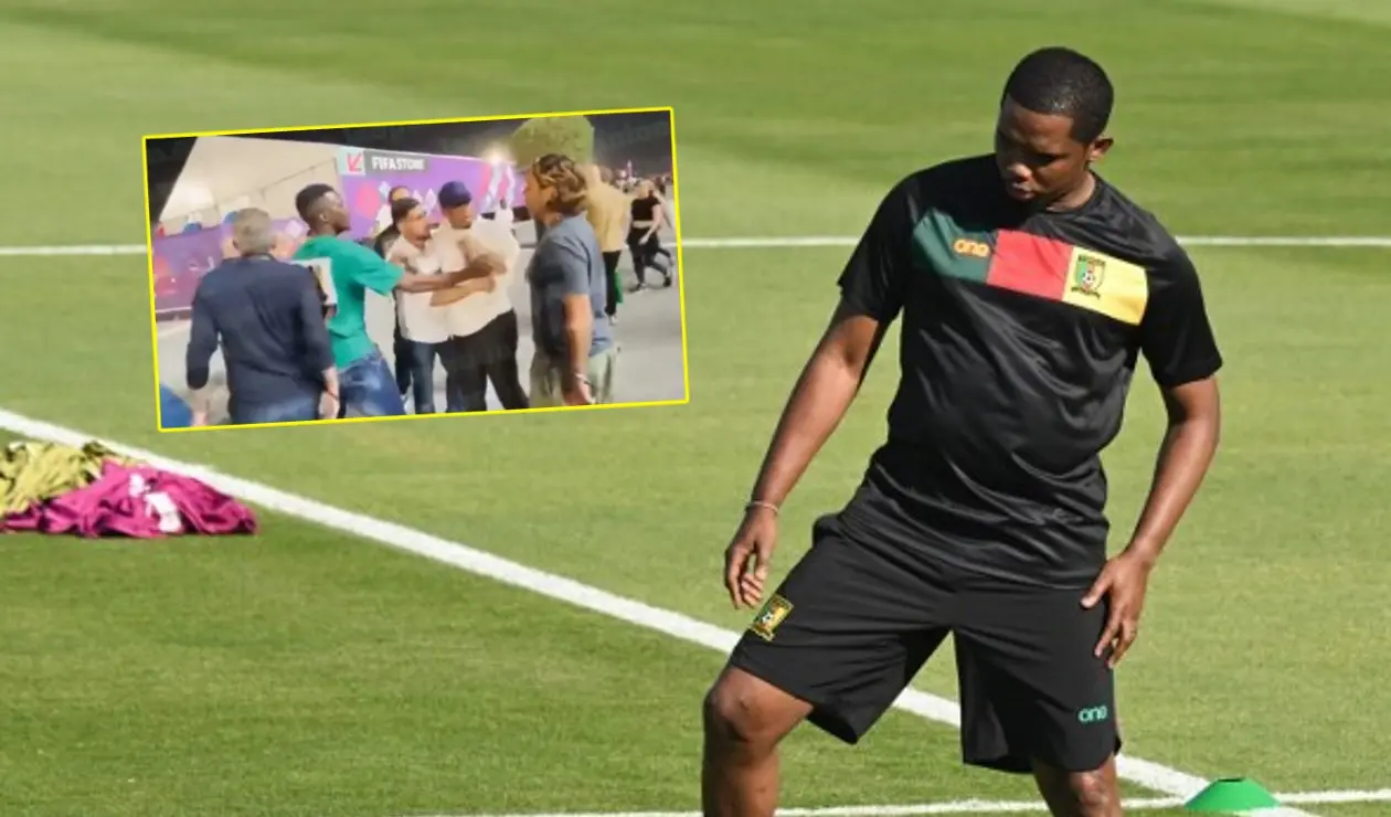 Samuel Eto'o golpea a youtuber en Qatar
