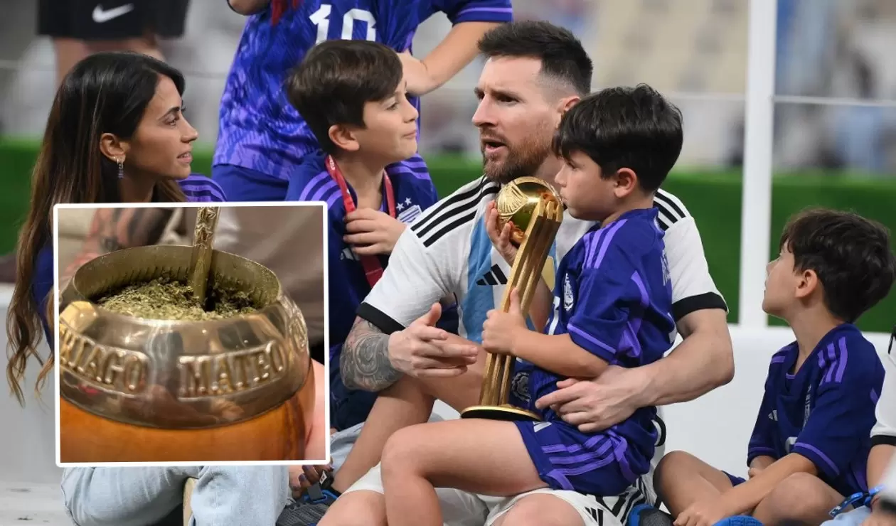 El detalle de la taza de 'Mate' de Messi