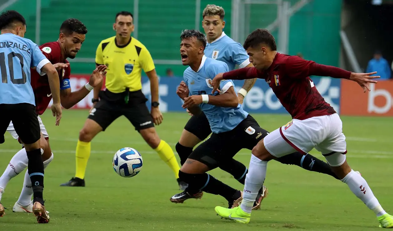 Uruguay vs Venezuela; Sudamericano sub 20