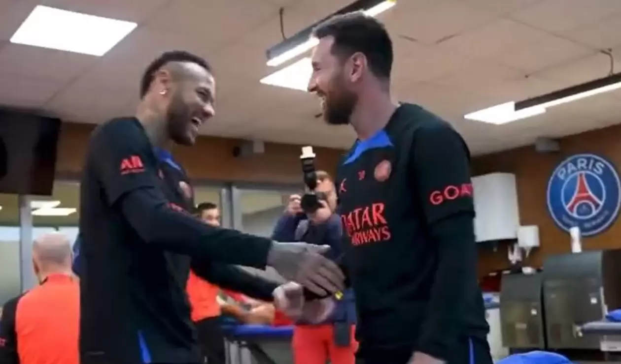 Lionel Messi y Neymar en el PSG