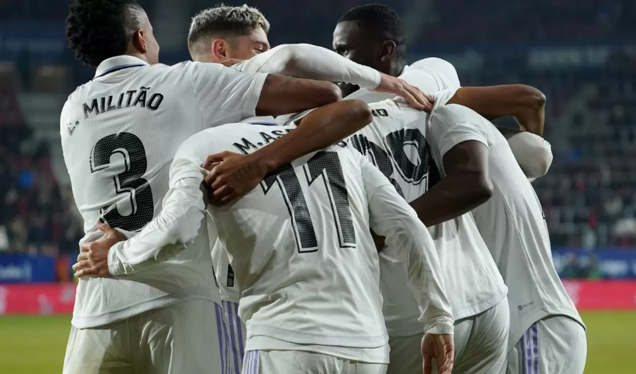 Real Madrid derrotó a Osasuna en la liga española 
