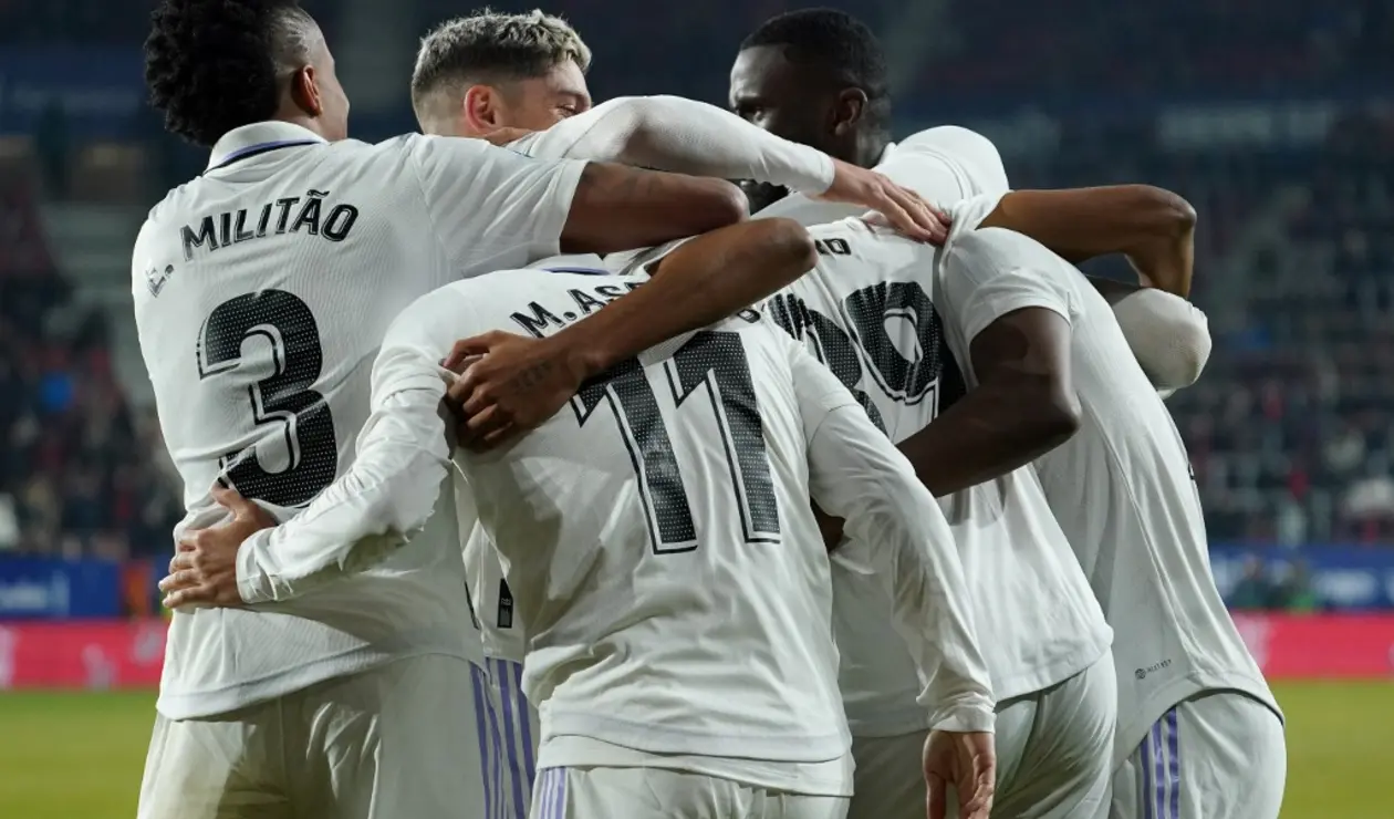 Real Madrid derrotó a Osasuna en la liga española