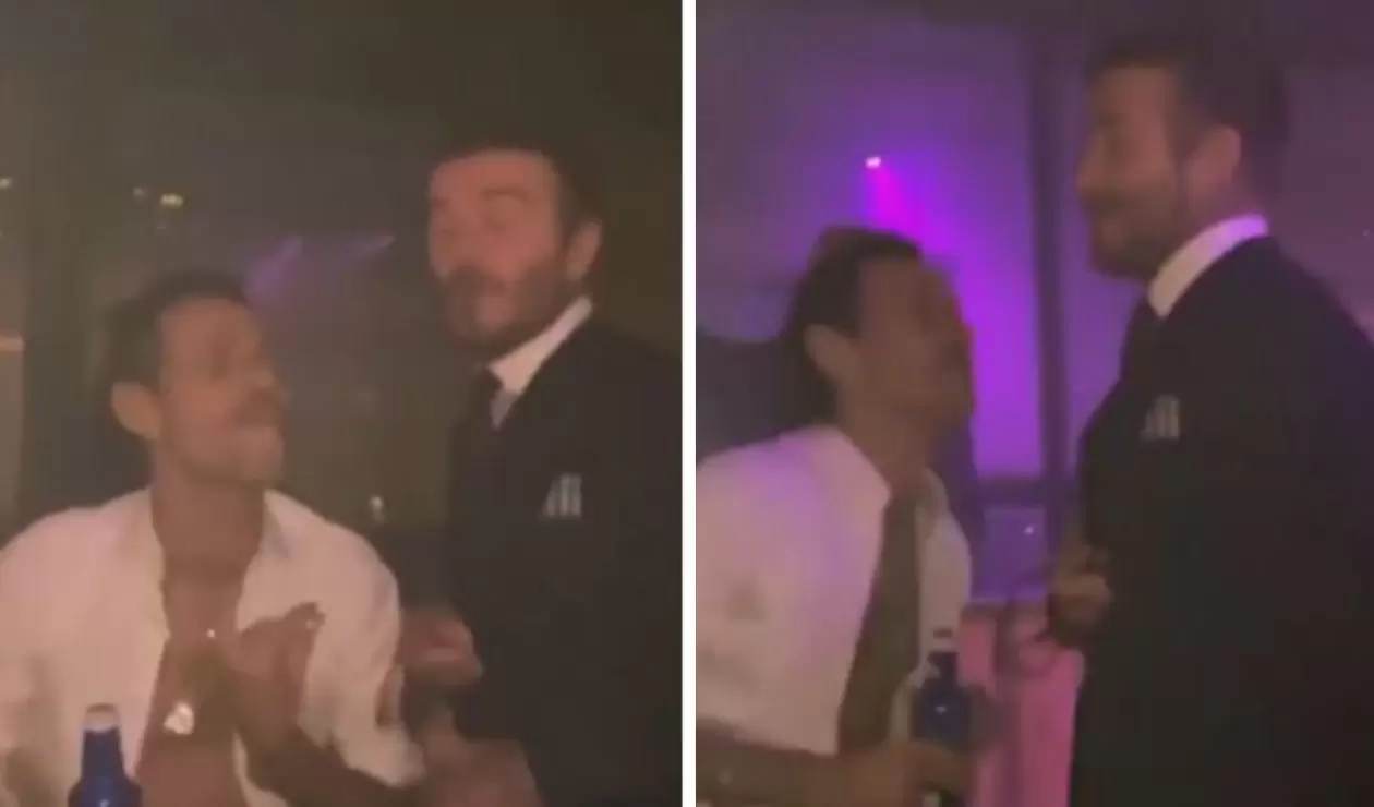 Video de David Beckam de fiesta con Marc Anthony 